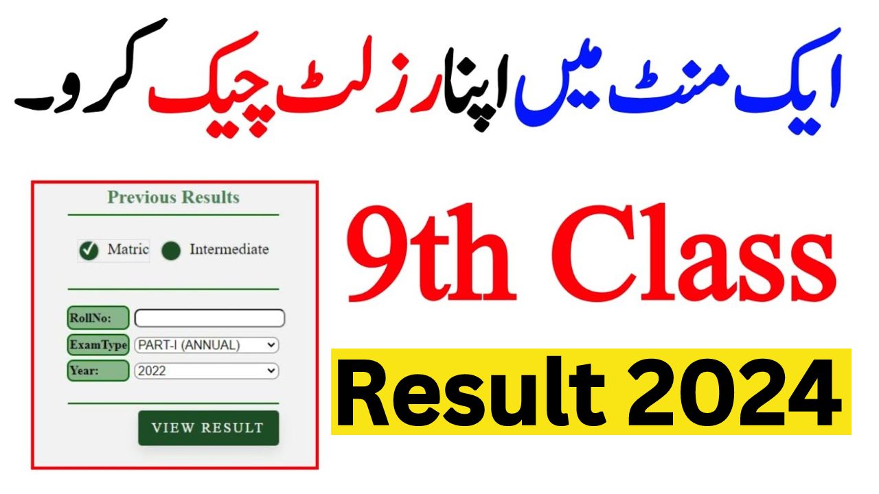 9th class result 2024 Sargodha board