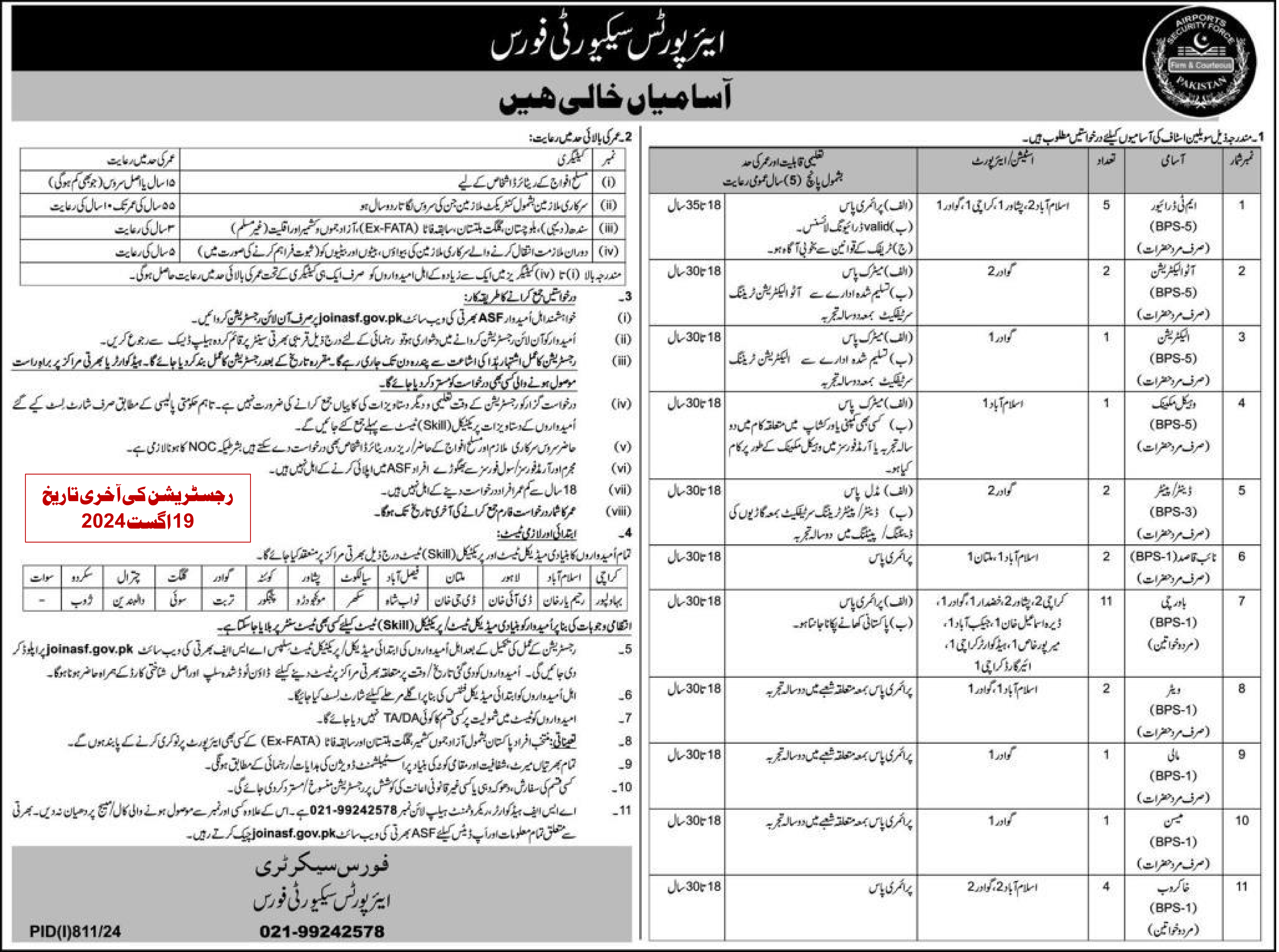 ASF Jobs 2024 Online Apply