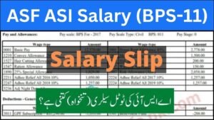 ASF ASI Salary in Pakistan