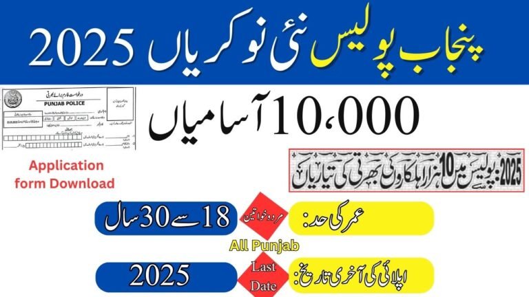 Punjab Police jobs 2025