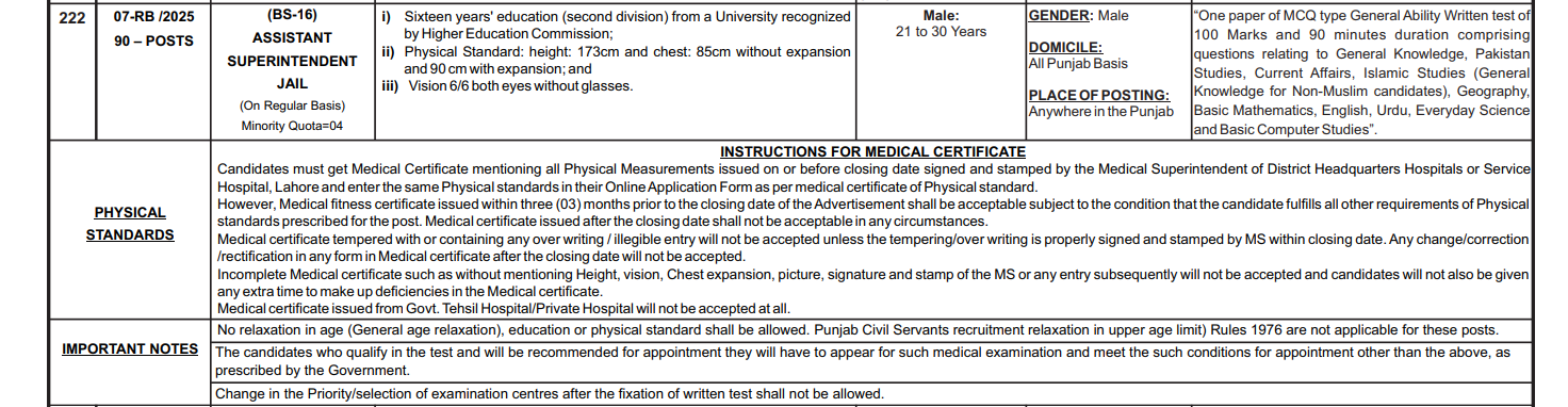 Assistant Superintendent Jail Jobs 2025