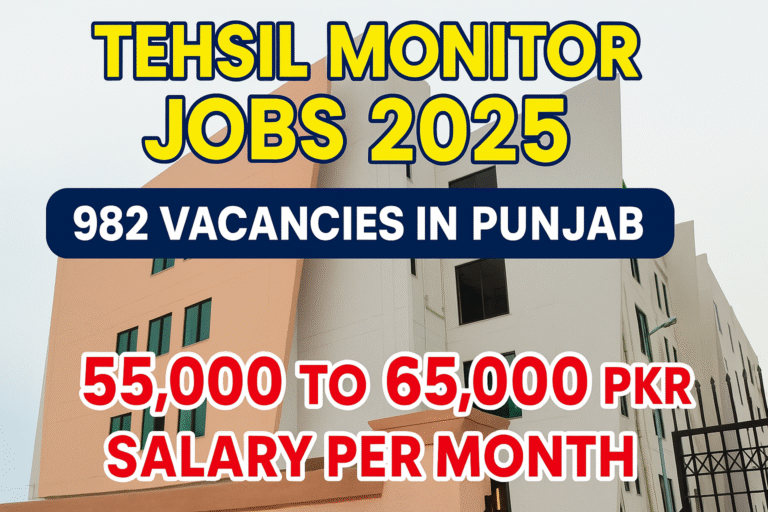 Tehsil Monitor Jobs 2025