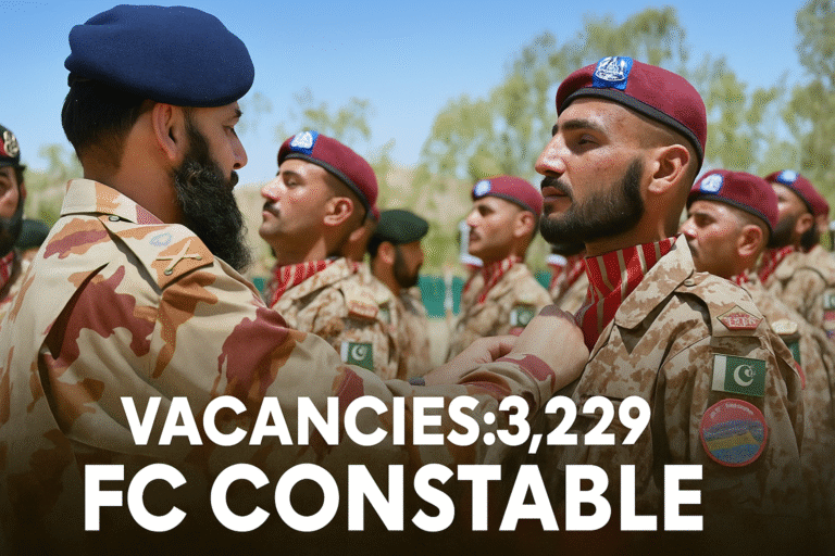 Federal Constabulary FC Constable Jobs 2025