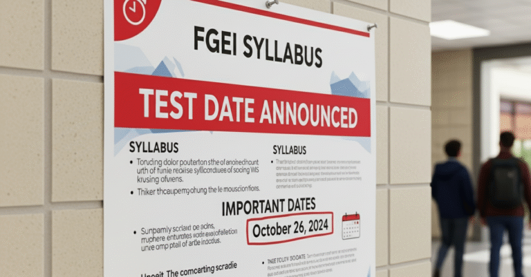 FGEI Test Schedule