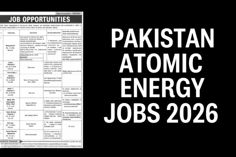 Pakistan Atomic Energy Jobs 2026