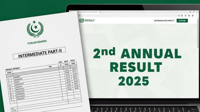 Intermediate (Part-II) 2nd Annual Result 2025 Announced by All Punjab Boards