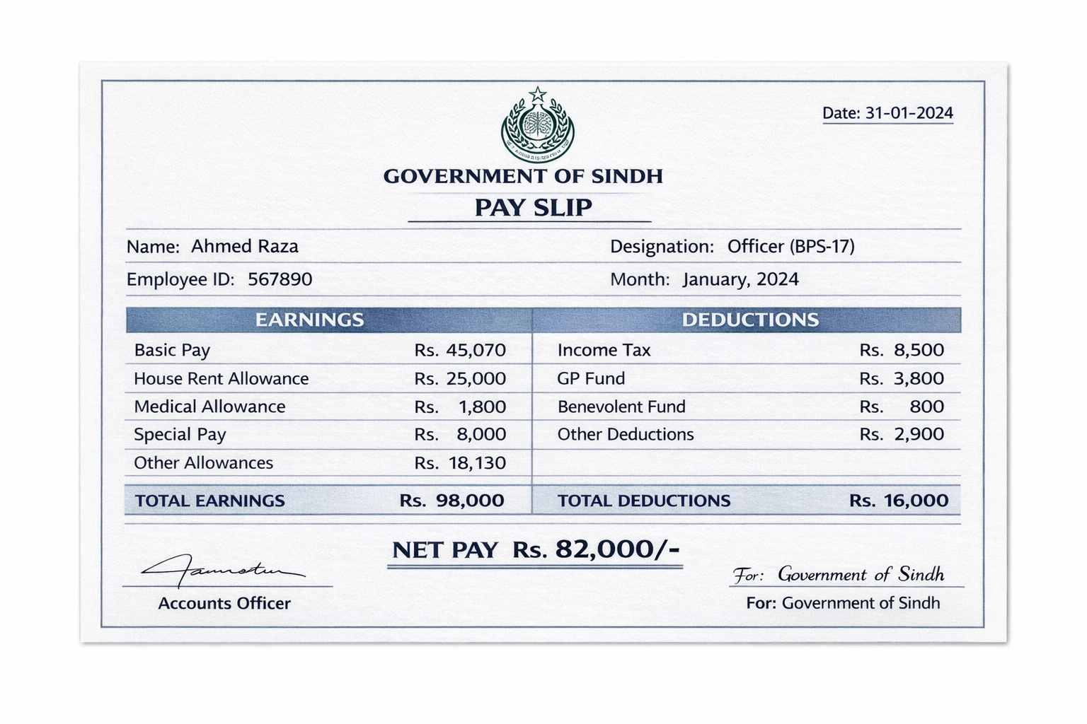 Assistant Commissioner Salary in Pakistan