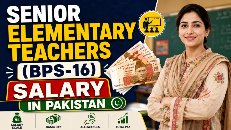 Senior Elementary Teachers (BPS-16) Salary in Pakistan