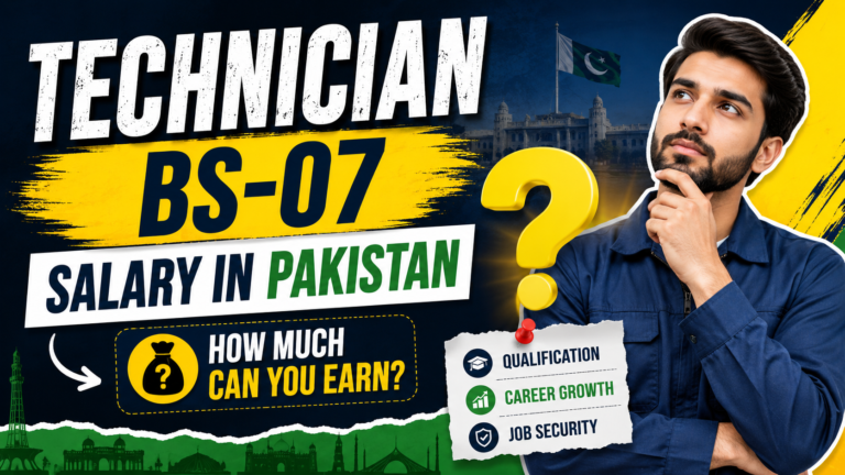Technician BS-07 Salary in Pakistan