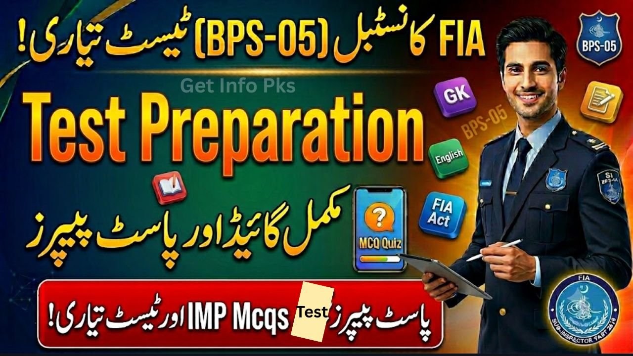FIA Constable (BPS-05) Written Test Preparation