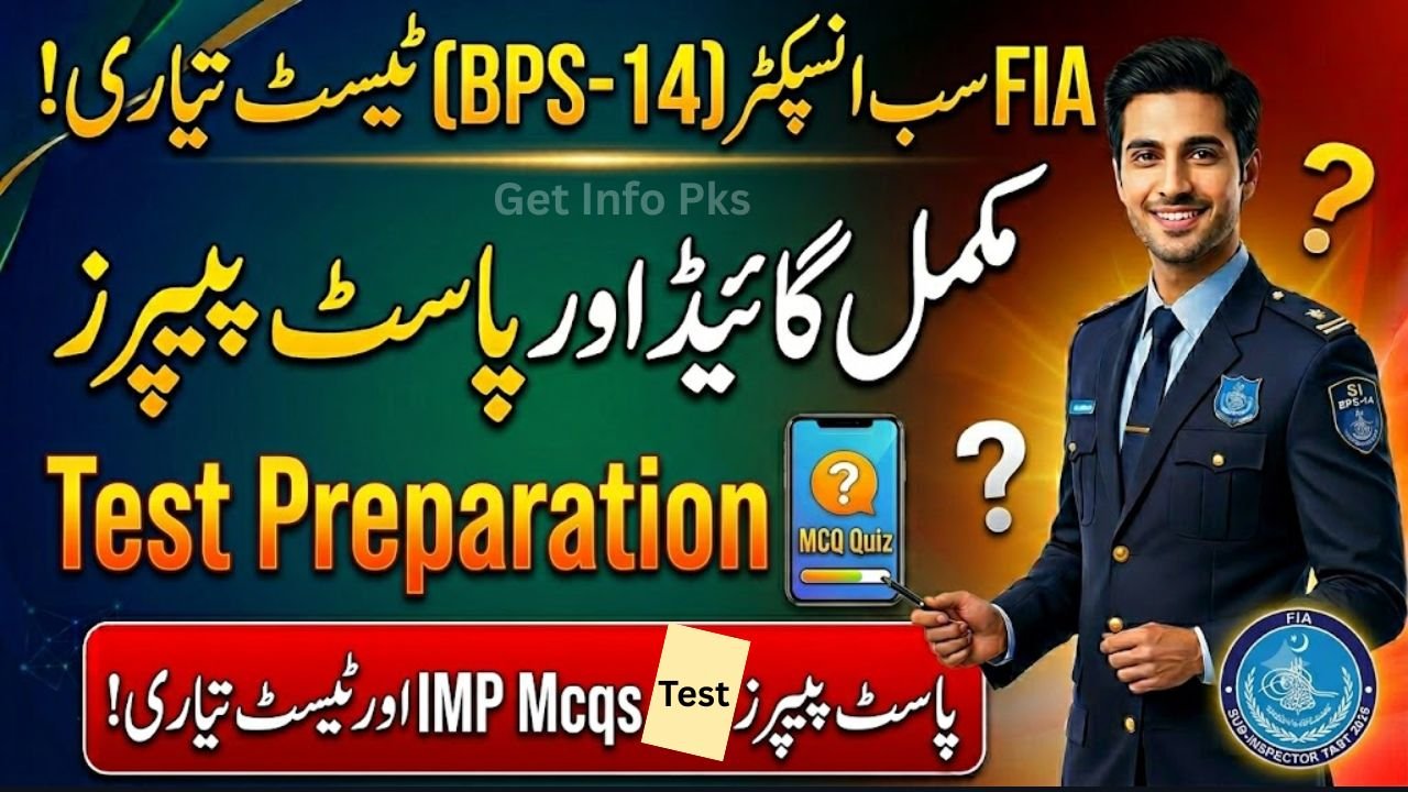 FIA Sub-Inspector Test Preparation Mcqs