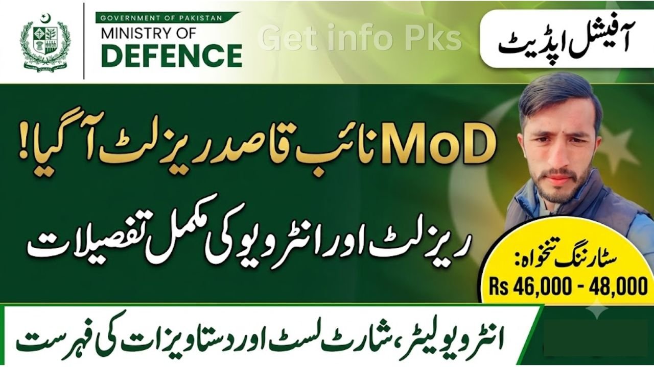 Ministry of Defence Naib Qasid Result 2026
