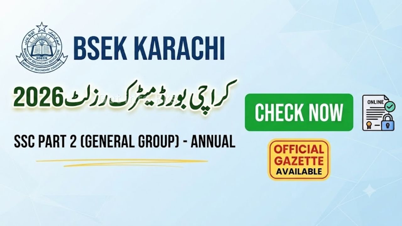 Karachi Board SSC Part 2 Result 2026